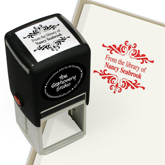 Seabrook Square Design Self-Inking Stamper